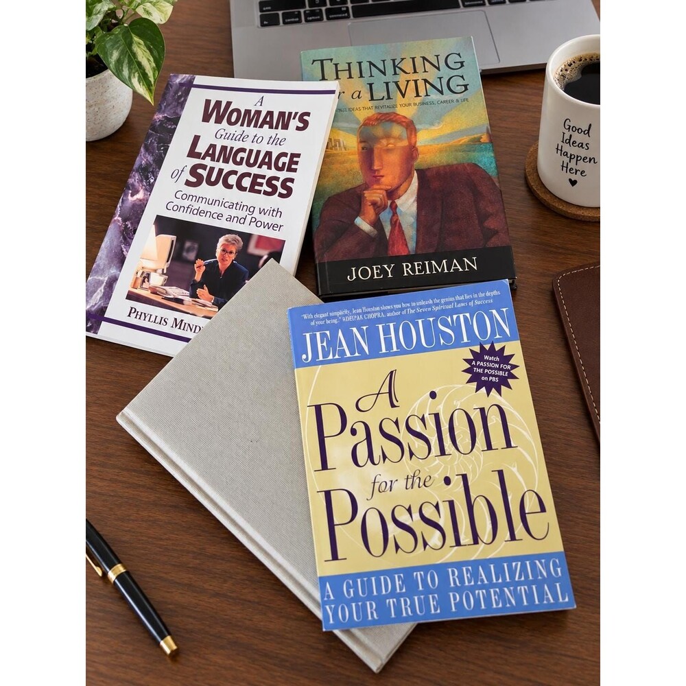 4 Success Personal Growth Business Books Lot Reiman Houston Allen Mindell